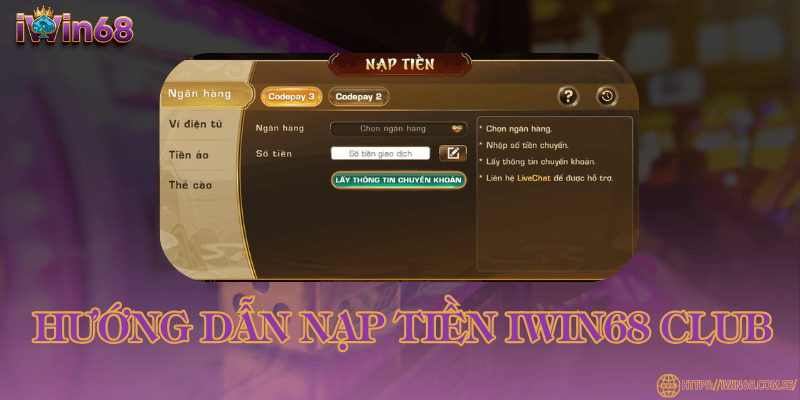 Nạp tiền iWin68